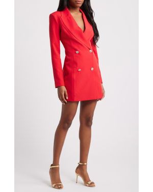 bebe X Ciara X Ciara Bold Blazer Dress - Red