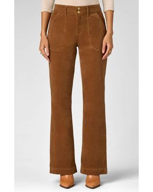 Wit & Wisdom Madison High Waist Bootcut Corduroy Pants - Brown