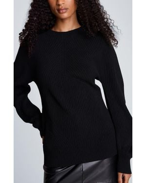 Kenneth Cole Seamless Mock Neck Sweater - Black