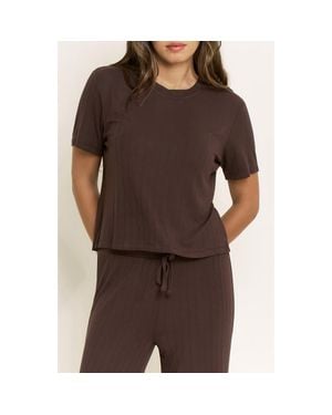 Honeydew Intimates Cloud Modal Tee - Brown