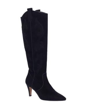 J. Reneé Siera Knee High Western Boot - Black
