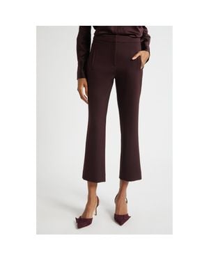 Veronica Beard Arte Crop Pants - Red