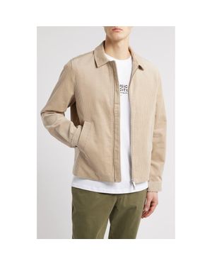 Les Deux Marchall Corduroy Coach's Jacket - Gray