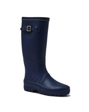 Lands' End Squall Buckle Tall Rain Boots - Blue