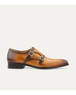 Ace Marks Kurt Plain Toe Monkstrap - Brown