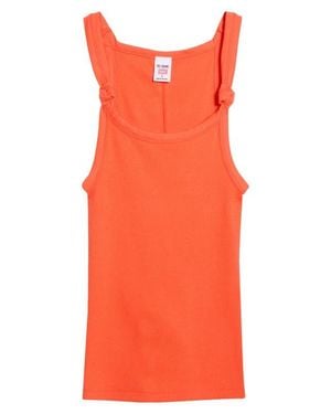 RE/DONE Knotted Rib Tank - Orange