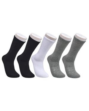 French Connection Organic Cotton Half Cushion Crew Sock 5-Pack - Multicolor