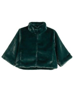 Echo Quilted Poncho - Green