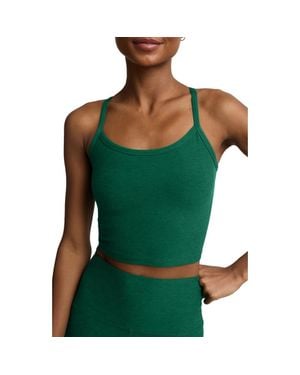 Beyond Yoga Space Dye Slim Racerback Crop Tank - Green