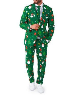 Opposuits Festivity Slim Fit Two-Piece Suit & Tie Set - Green