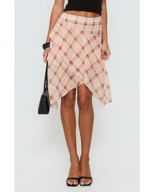 Princess Polly Natana Asymmetrical Midi Skirt - Multicolor