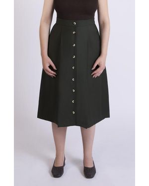 Aam The Label The Wool Midi Skirt - Black