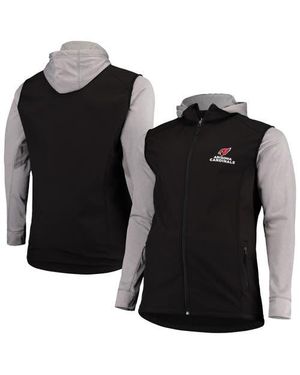Dunbrooke Arizona Cardinals Big & Tall Alpha Full-Zip Hoodie Jacket - Black