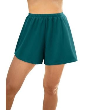 Swim 365 Relaxed-Fit Tummy Control Swim Short - Green