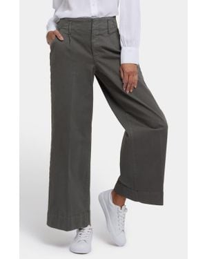 NYDJ Mona Wide Leg Pants - Gray