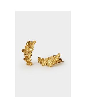 Katie Loxton Floramour Crawler Earrings - Metallic