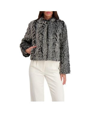 Lyla Grant Fur-Free Lamb (Faux Fur) Jacket - Black