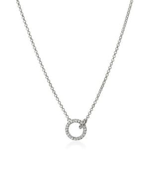 John Hardy Jh Essential Pavé Necklace, Diamonds - Blue