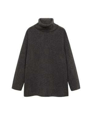 Mango Turtleneck Sweater - Black