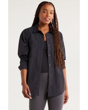 Zella Travel Lite Shirt Jacket - Black