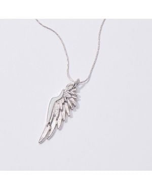 LIVY Angel Wing Expandable Necklace - White