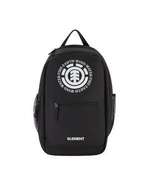 Element Backpack Classic Logo School And Travel Bag With Laptop Sleeve - Black