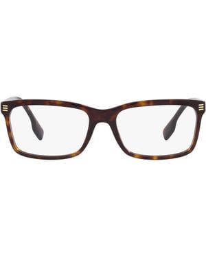 Burberry Foster 54Mm Rectangular Optical Glasses - Brown