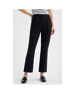 Caslon Pull-On Stretch Ponte Kick Flare Leg Pants - Black