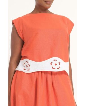 Estelle Kaia Colorblock Embroidered Top