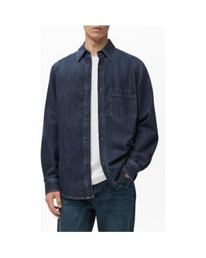 Mango Denim Overshirt - Blue