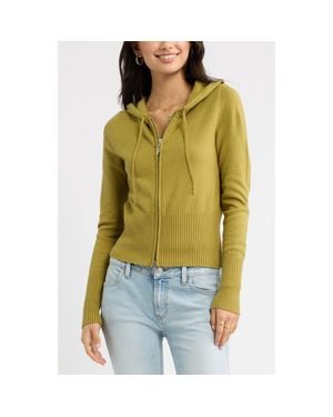 BP. Fitted Cotton Blend Hoodie - Green