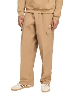 adidas Trefoil Essentials Cotton Ripstop Cargo Pants - Natural
