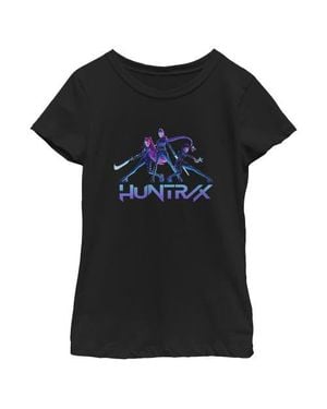 K-Pop Demon Hunters Girl's Huntrix Girls Graphic T-Shirt - Black