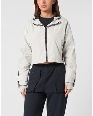 Philipp Plein Hooded Active Jacket Ls Scratch - Gray