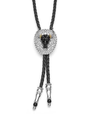 Lagos Longhorn Bolo Tie - Black