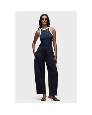Hudson Jeans Drawstring Barrel Pant - Blue