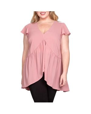 Standards & Practices High-Low Tunic Top - Pink