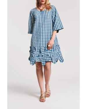Frances Valentine Zennia Mini Dress Gingham - Blue