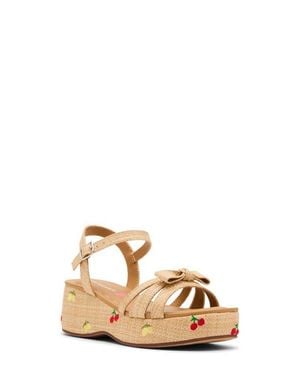 Steve Madden Kids' Jmagenta Platform Sandal - Natural