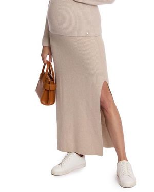 Cache Coeur Monica Rib Wool Blend Maternity Skirt - Natural