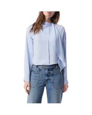 DO by Dee Ocleppo Soraya Scarf Neck Top - Blue