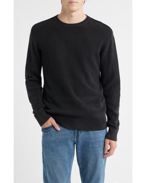 Schott Nyc Stonewash Cotton Sweater - Black