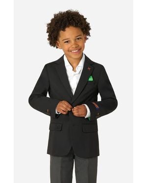 Opposuits X Minecraft Kids' Daily Slim Fit Stretch Sport Coat - Black