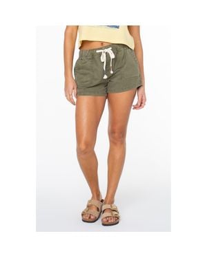 Roxy Lil Trooper Drawstring Shorts - Green