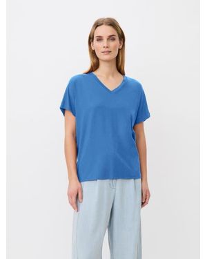Masai V-Neck Relaxed T-Shirt - Blue