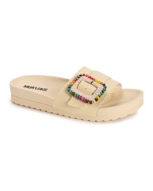Muk Luks Grand Colette Sandal - White
