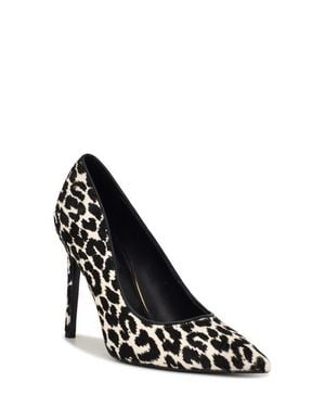 Nine West Fresh Genuine Calf Hair Pointed Toe Pump - Black