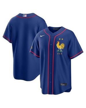 Nike France National Team X Mlb Stadium Replica Jersey - Blue