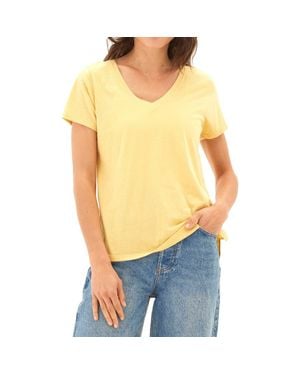 Threads For Thought Pattie V-Neck Triblend T-Shirt - Yellow