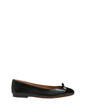 Santoni Ballet Flat - Black